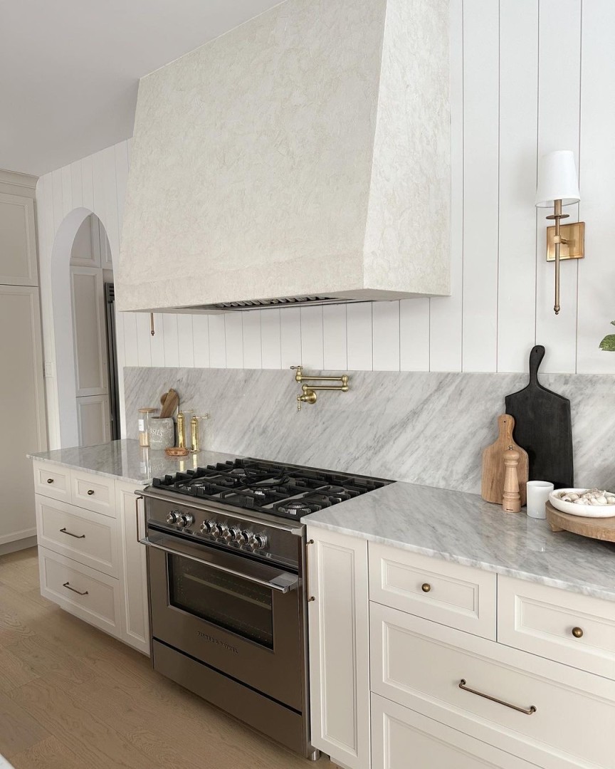 kitchen hood - MicroConcrete - Pearl
