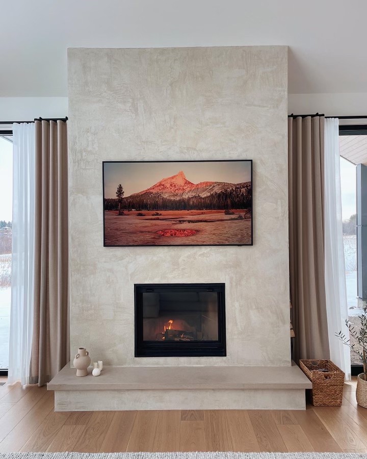 Fireplace - MicroConcrete - Pearl