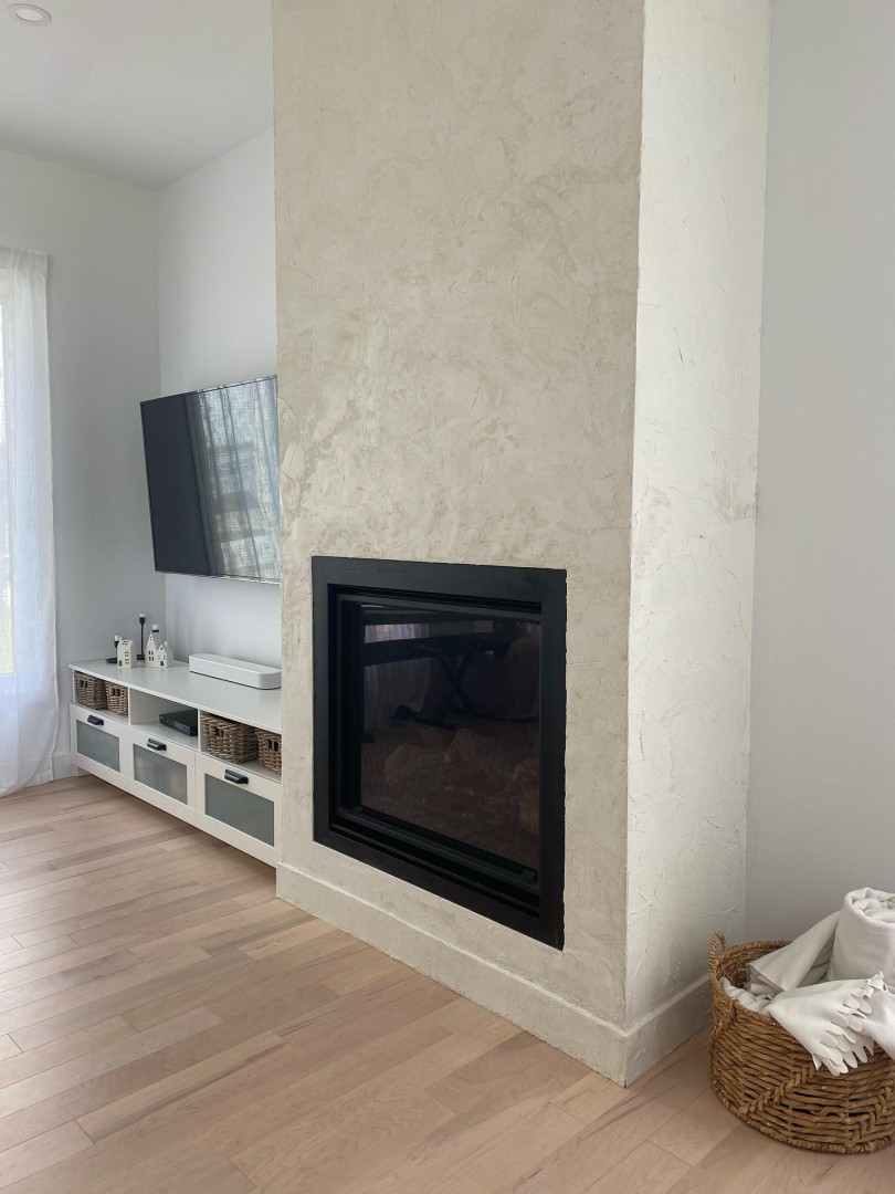 Fireplace - MicroConcrete - Ivory