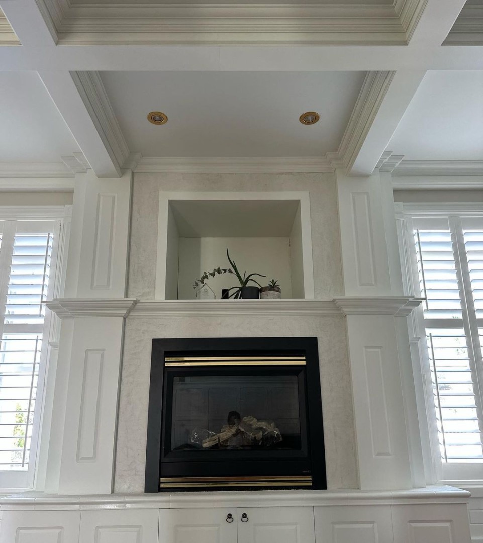 Fireplace - MicroConcrete - Ivory