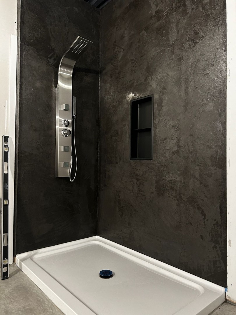 Douche - MicroBéton - Carbone